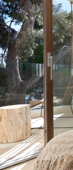 Modern room at Barefoot Hotel Mallorca with access to private balcony